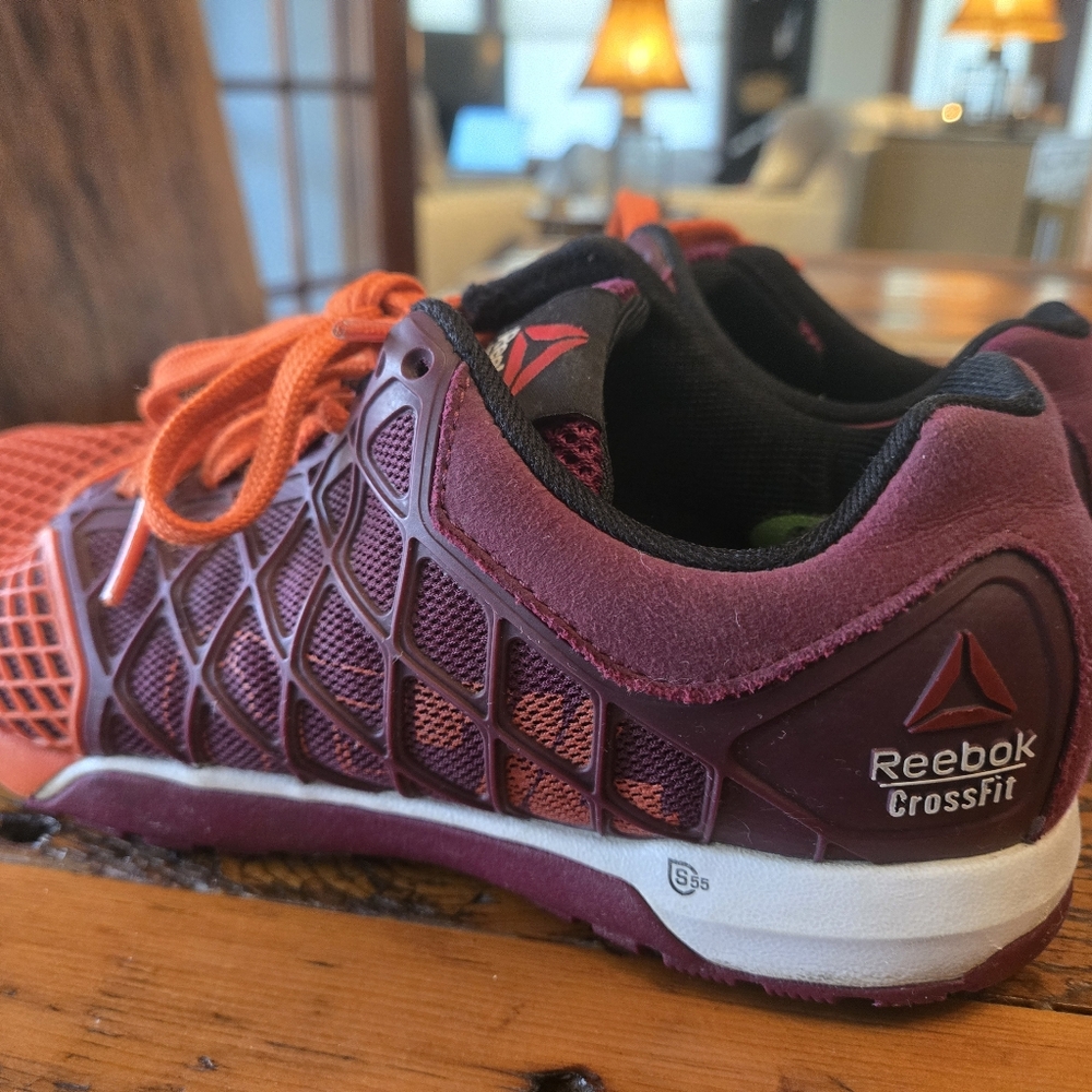 Reebok Nano 4 Size 7.5 Women's Plum & Orange - Picture 4 of 9